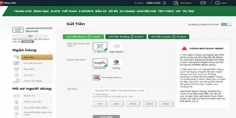 Hướng dẫn cách nạp tiền Max88 chi tiết và lưu ý quan trọng 3 Hướng dẫn quy trình nạp tiền Max88 hiệu quả