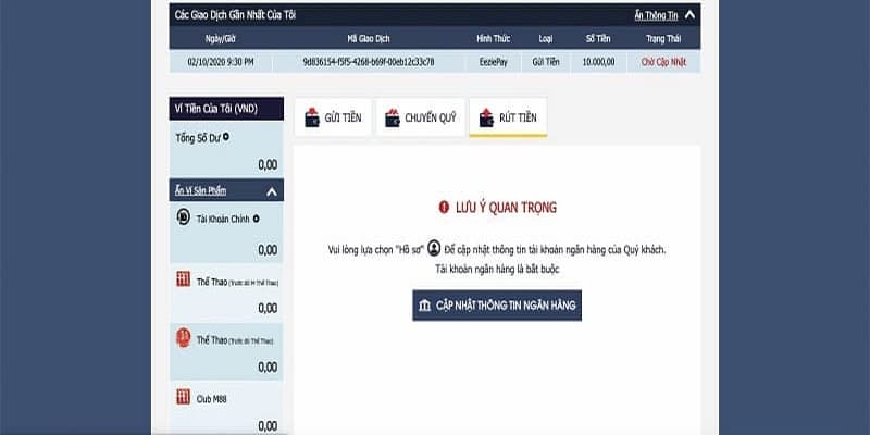 Quy trình rút tiền Max88 đơn giản cho người rút lần đầu 4 Những lưu ý cần biết khi thực hiện rút tiền Max88